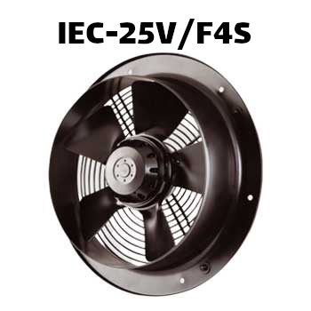 'هواکش صنعتی آکسیال (طرح آلمان) ژنیران IEC-25V/F4S بدون قاب'